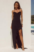 Runaway The Label - Jionni Ruffle Maxi Dress in Black
