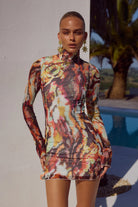 Jordi Mini Dress in Sonara Print