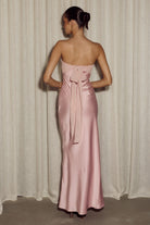 Kadie Off Shoulder Maxi Dress in Musk by Runaway The Label | Winsome Girl Fashion