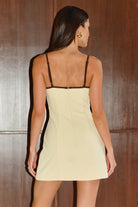 Karla Sweetheart Mini Dress in Butter by Runaway The Label | Winsome Girl Fashion 