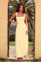 Kimba Maxi Dress in Lemon