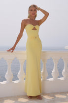 Kleo Maxi Dress in Lemon