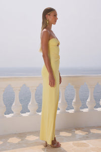 Runaway The Label - Kleo Maxi Dress in Lemon