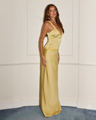 Kova V Neck Maxi Dress in Honey by Runaway The Label | Winsome Girl Fashion 