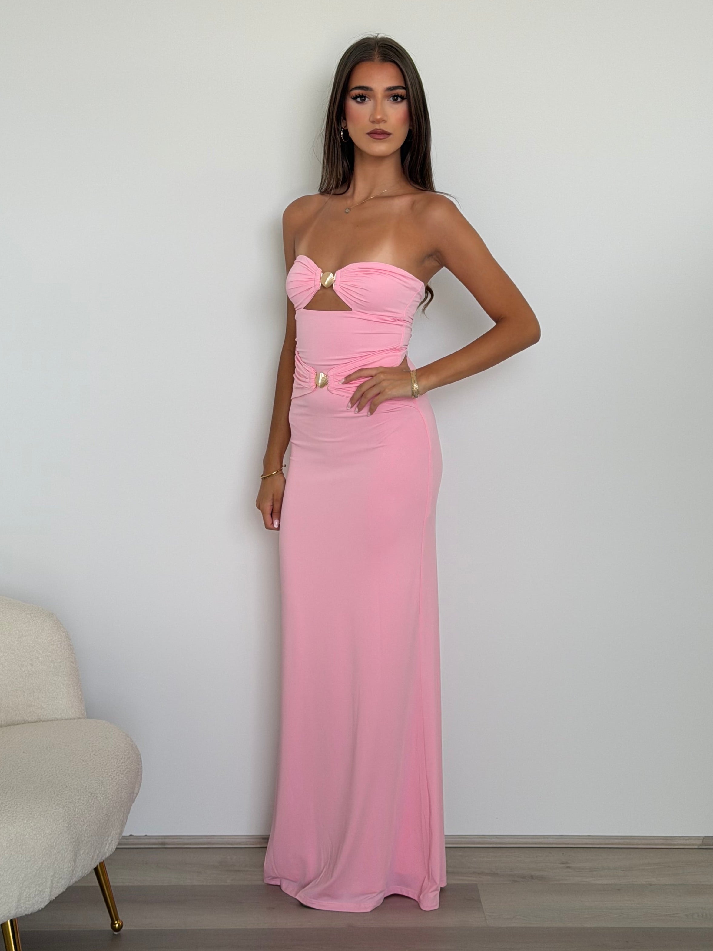 Kleo Maxi Dress in Pink