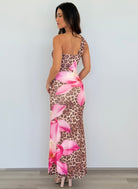 Kyree Maxi Dress in Leopard Floral