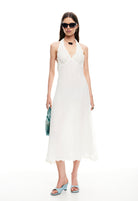 Stars Align Midi Dress in Cream