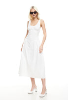 Luna Rosa Maxi Dress in Porcelain