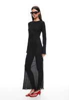 Haven Maxi Dress in Noir Polka