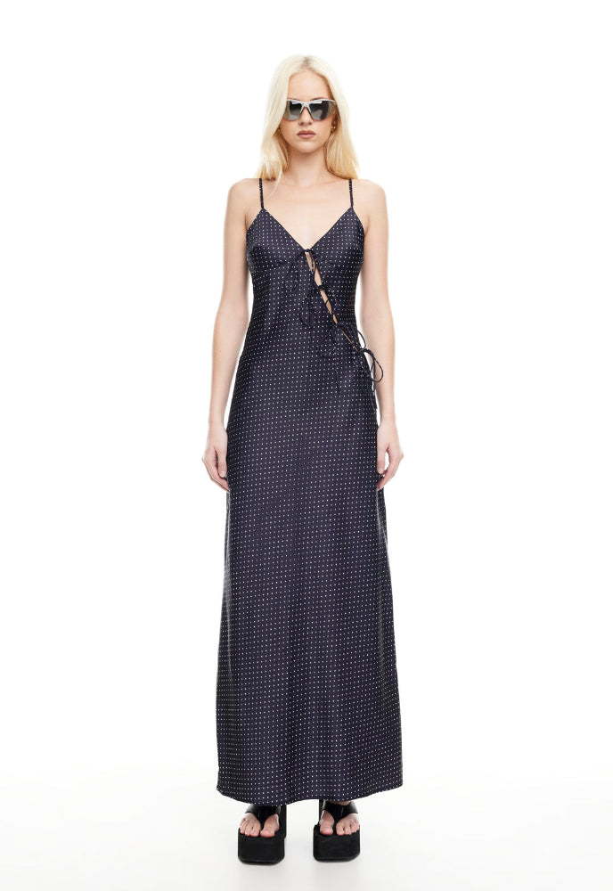About A Girl Maxi in Onyx Polka