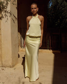 Runaway The Label Liliette Maxi Dress Butter Halter Neckline | Winsome Girl Fashion