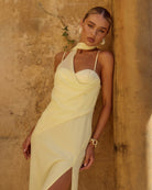 Runaway The Label Liora Maxi Dress Butter Draped Scarf Detail | Winsome Girl Fashion
