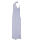 Liora Draped Scarf Maxi Dress in Sky Blue flat lay