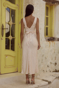 Runaway The Label - Livi Midi Dress in White/Red