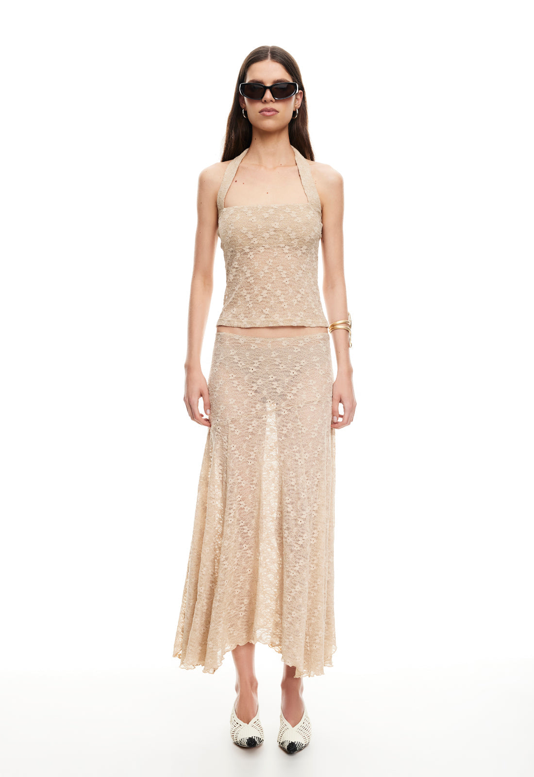 Palisades Halter Top in Taupe