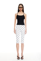 Starlet Capri Pants in Cream Polka