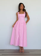  Lani Midi Dress in Pink