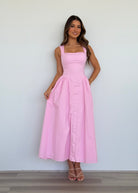  Lani Midi Dress in Pink