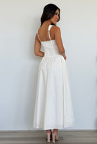 Lani Midi Dress in White