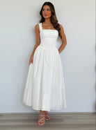 Lani Midi Dress in White