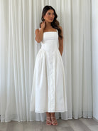 Lani Midi Dress in White