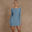 Maris Mini Dress in Ice Steel