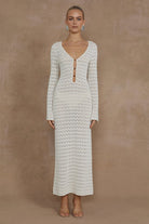 Midi Dress in Ivory