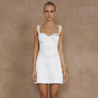 Oura Mini Dress in White