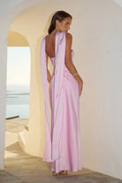Madeleine Strapless Maxi Dress in Petal