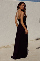 Maia Halter Maxi Dress in Black by Runaway The Label | Winsome Girl Fashion 