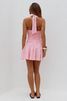 Mattie Halter Mini Dress in Pink by Runaway The Label | Winsome Girl Fashion 