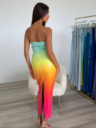 Malibu Midi Dress in Multi