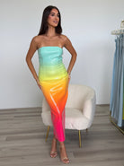 Malibu Midi Dress in Multi