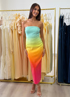 Malibu Midi Dress in Multi