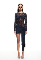 Midnight Mini Dress in Onyx
