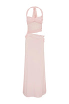 Nalita Halter Cutout Maxi Dress in Petal