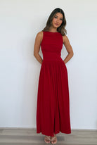 Nalla Maxi Dress in Cherry
