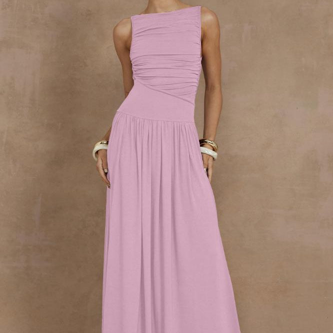 Runaway The Label - Nalla Maxi Dress in Pink Stylish Winsome Girl Runaway The Label - Nalla Maxi Dress in Pink Stylish Winsome Girl