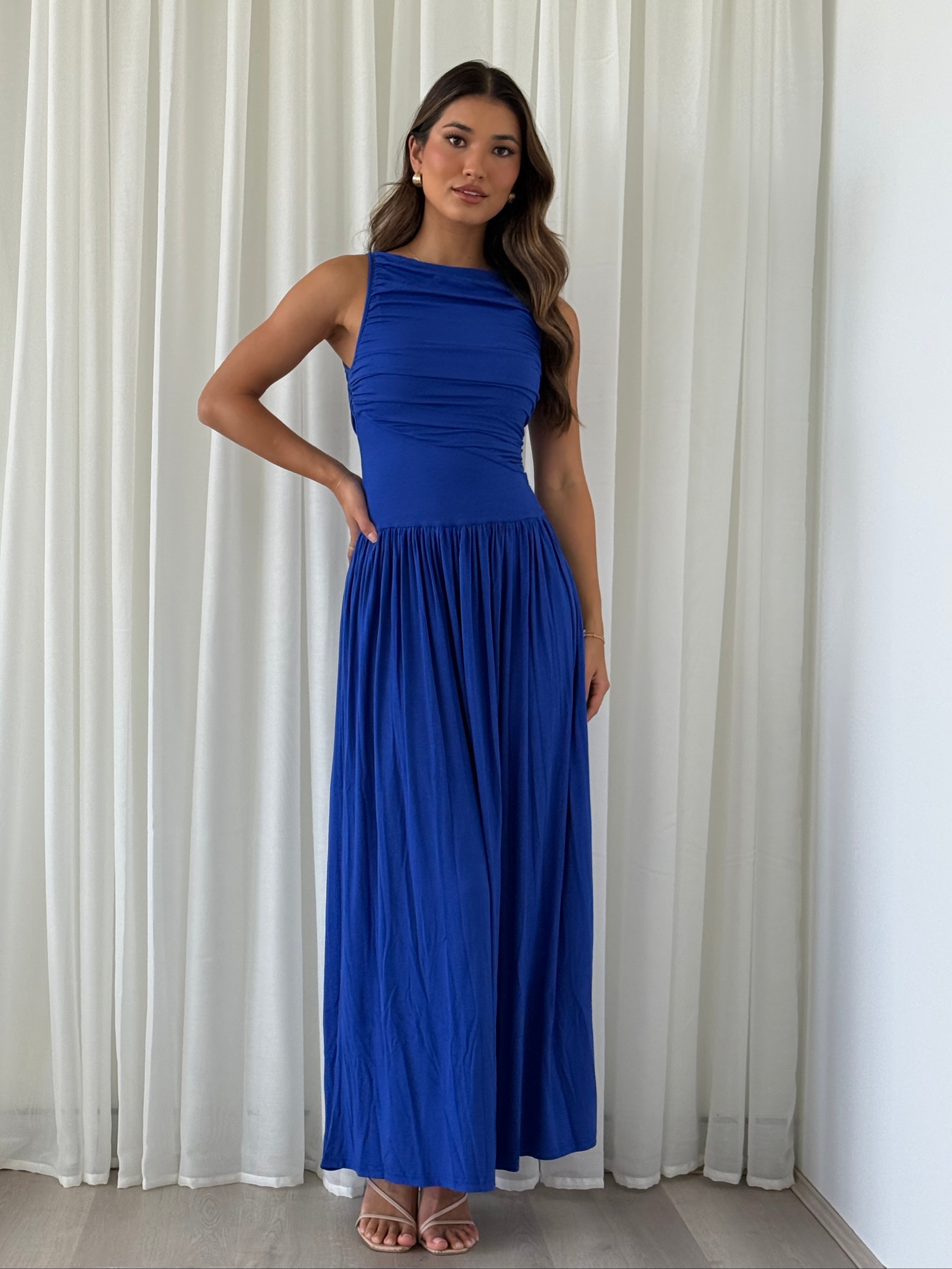 Runaway The Label - Nalla Maxi Dress in Brown  Winsome Girl
