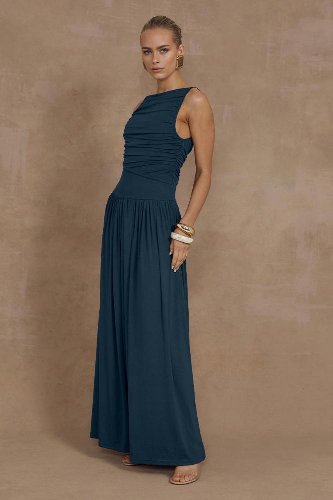 Nalla Maxi Dress in Steel