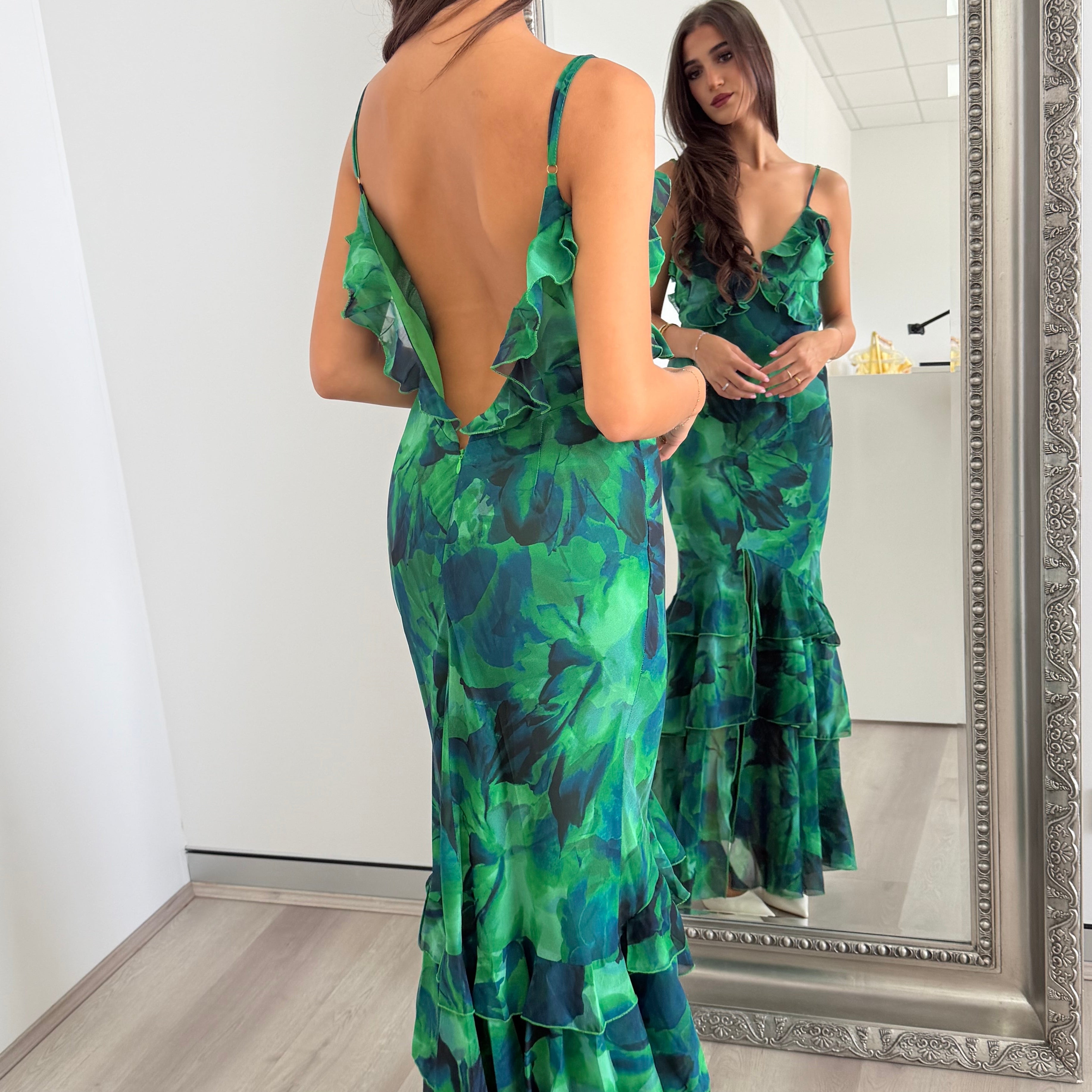 NAMARI MAXI DRESS - CALISTA GREEN - S NAMARI MAXI DRESS - CALISTA GREEN - S