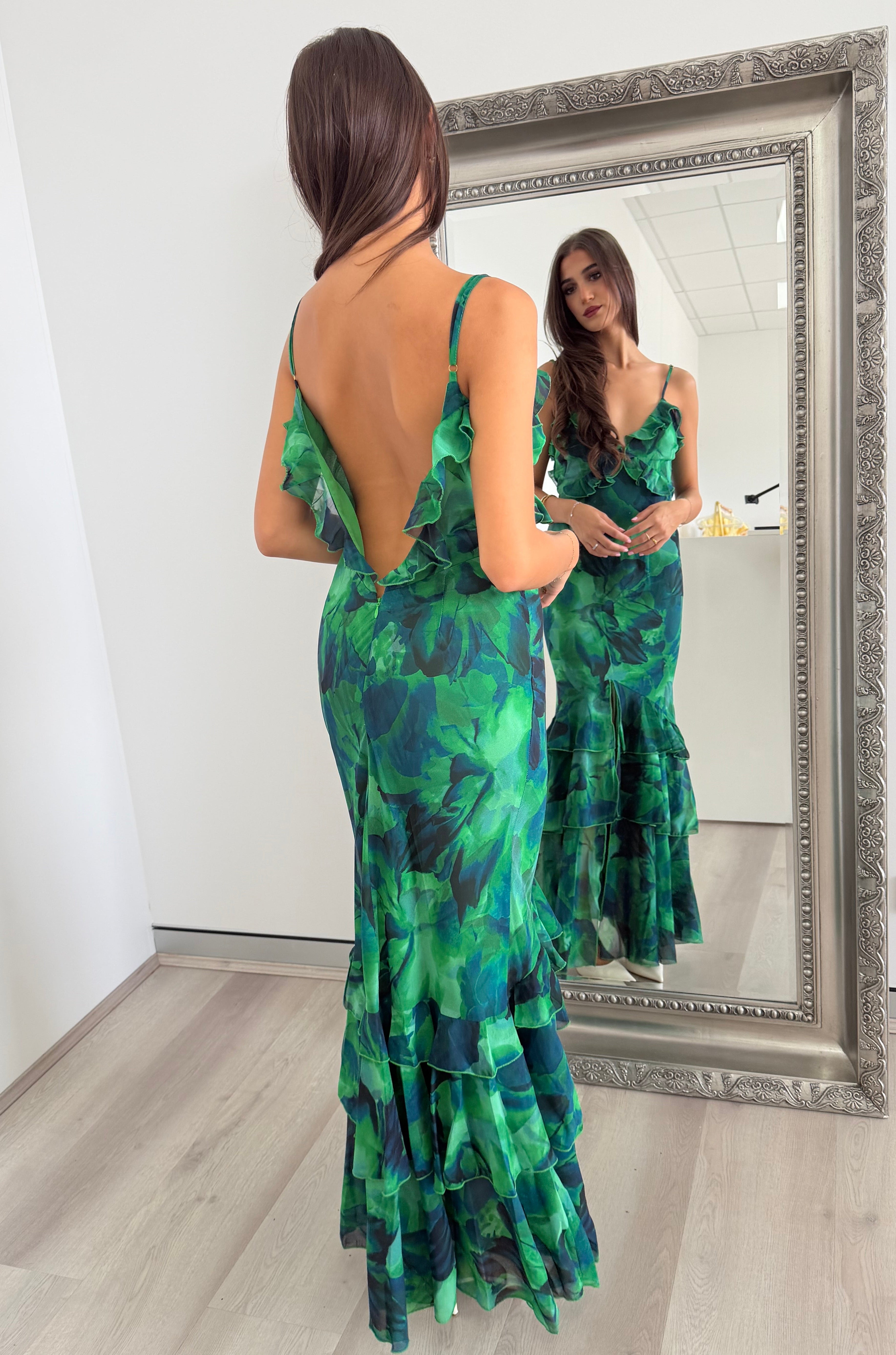 Namari Maxi Dress in Calista Green