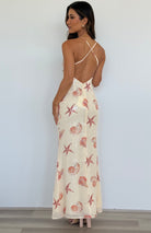 Niyah Maxi Dress in Sand Seashell