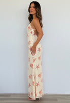 Niyah Maxi Dress in Sand Seashell