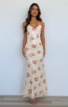 Niyah Maxi Dress in Sand Seashell