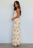 Niyah Maxi Dress in Sand Seashell