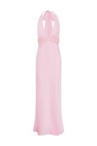 Pramila Halter Maxi Dress in Musk by Runaway The Label | Winsome Girl Fashion 