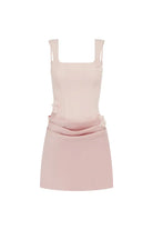 Persephone Mini Dress Corset Silhouette in Petal │ Winsome Girl Fashion