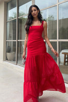 Tahlia Maxi Dress in Red
