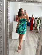 Primrose Mini Dress in Calista Green